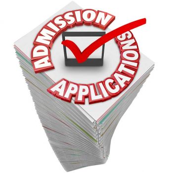 admissions application checkbox